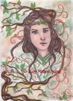 Elven prince with silver eyes